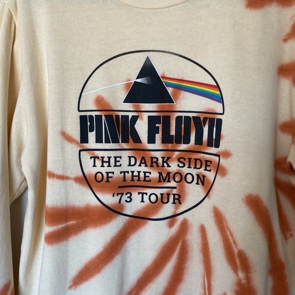 Pink Floyd crewneck sweatshirt women’s medium tie dye peach - Picture 2 of 4